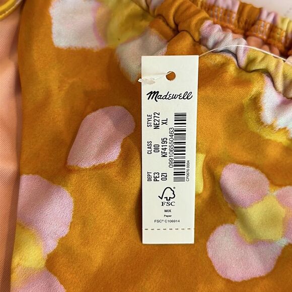 MADEWELL SECOND WAVE BIKINI BOTTOMS MADE WITH RECYCLED FABRIC THE SIZE IS XL NWT - Picture 6 of 6